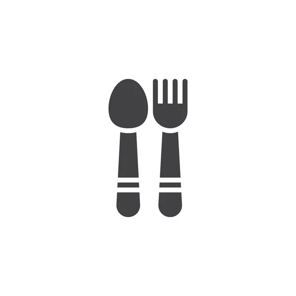 Fork spoon vector icon — Stock Vector