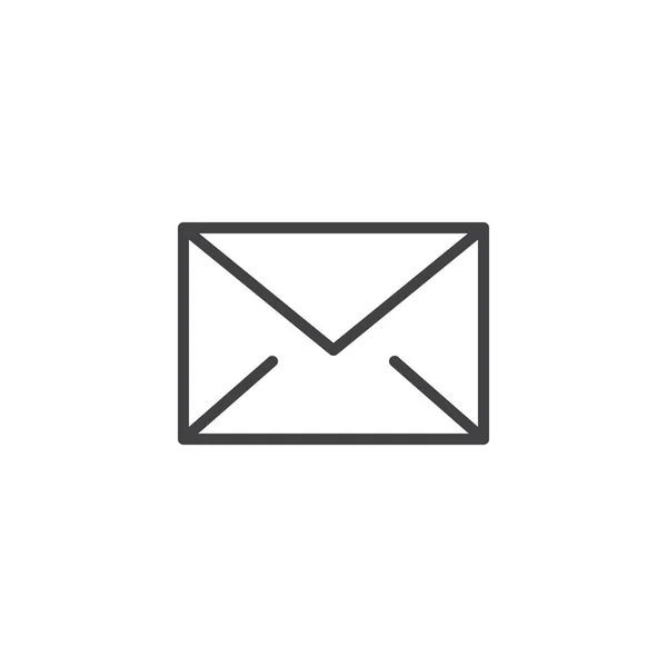 Bericht overzicht pictogram van de envelop — Stockvector