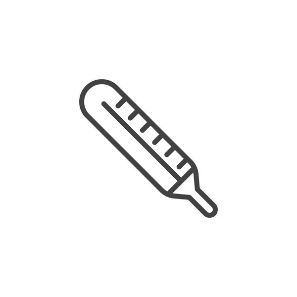 Medical Thermometer outline icon — Stock Vector