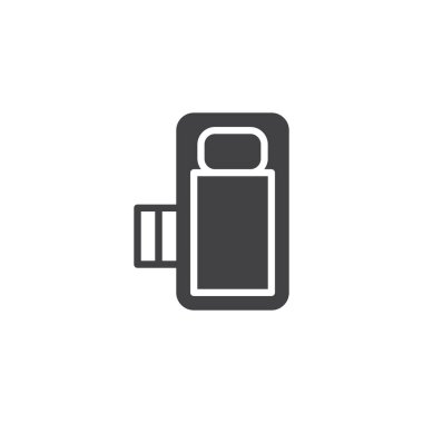 Yatak ve halı vektör simgesi