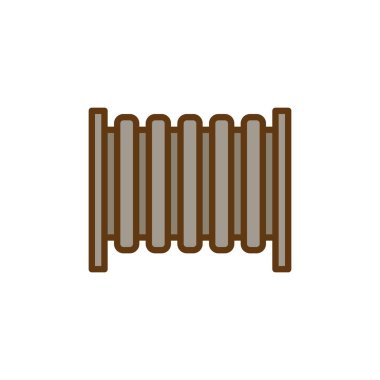 Ev Isıtma sistemi doldurulmuş anahat simgesini