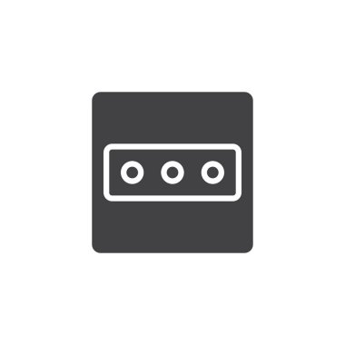 Elektrik prizine vektör simgesi