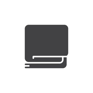 Katlanmış eşarp vektör simgesi