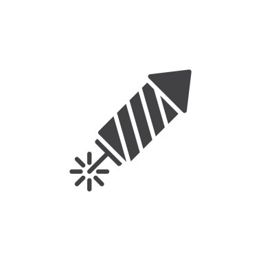 Havai fişek roket vektör simgesi