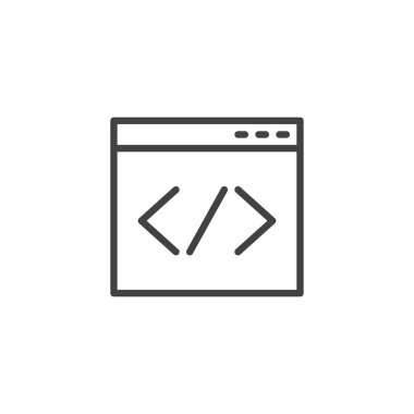 Web sitesi kodlama anahat simgesini