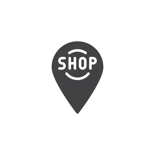 Shop-Standort Pin-Vektor-Symbol — Stockvektor