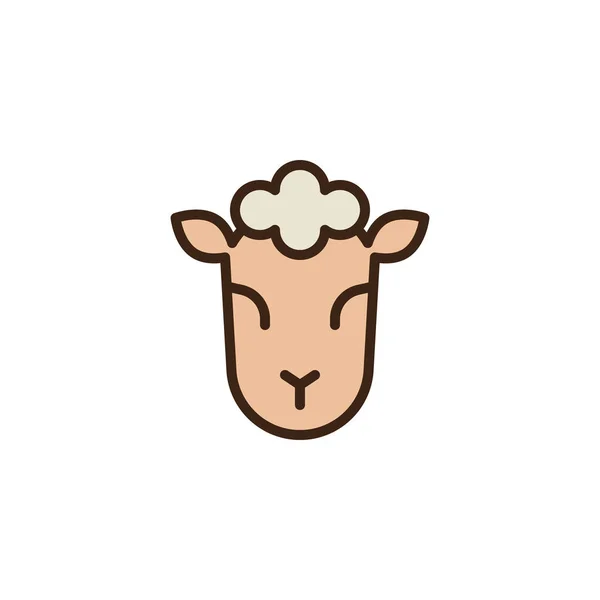 Lamb of God filled outline icon — Stock Vector