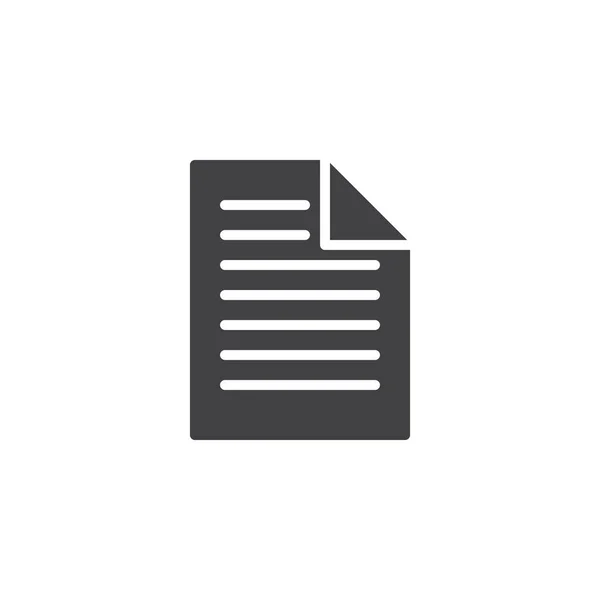 File documento vettoriale icona — Vettoriale Stock