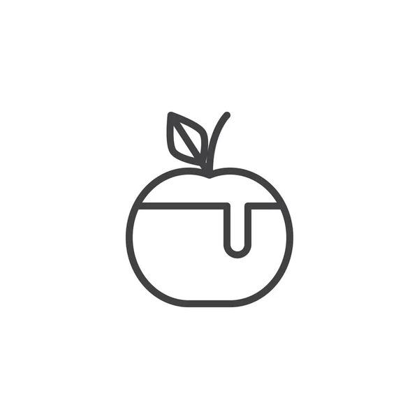 Symbolbild Honigapfel — Stockvektor