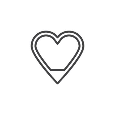 Aşk seviyesi çizgisi simgesi