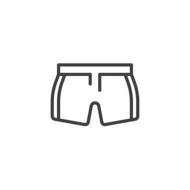 Spor şort satırı simgesi