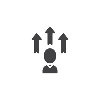 Çalışan geliştirme vektörü simgesi