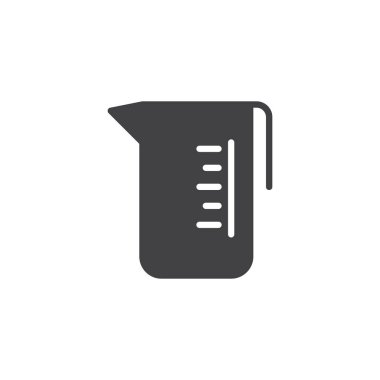 Ölçüm cam vektör simgesi