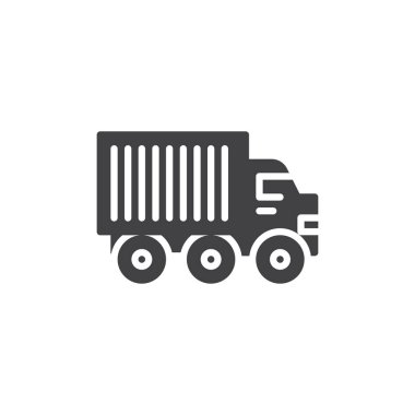 Kamyon kamyon vektör simgesi