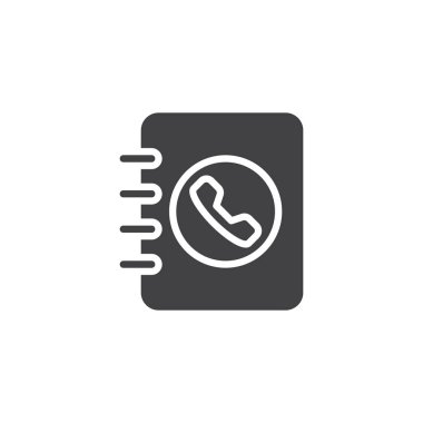 İletişim kitap vektör simgesi