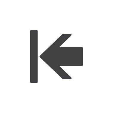 Çıkış ok vektör simgesi