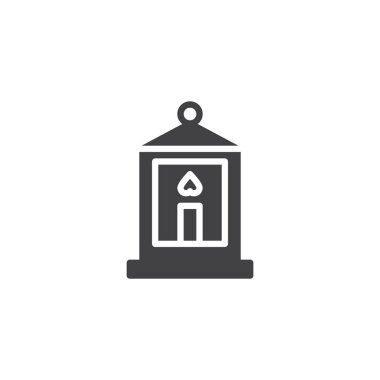 Mum vektör simgesi ile fener