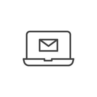 Dizüstü posta ekran hattı simgesi