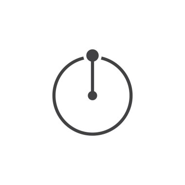 Daire yarıçapı vektör simgesi