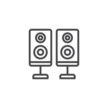 İki ses hoparlörü satır simgesi