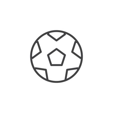 Futbol topu çizgisi simgesi