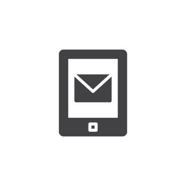 Smartphone ileti vektör simgesi