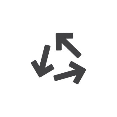 Transfer oklar vektör simgesi