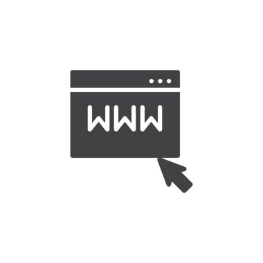 Web sitesi sayfası vektör simgesini seçin