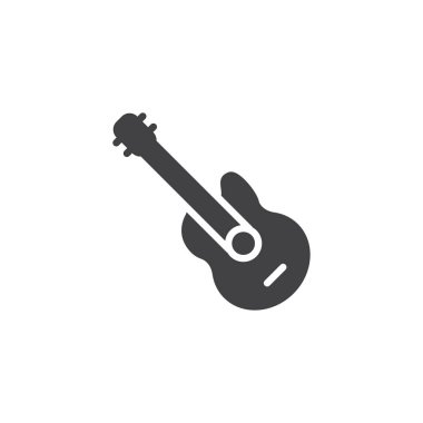 Akustik gitar vektör simgesi