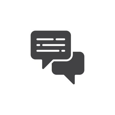 Sohbet mesajları vektör simgesi