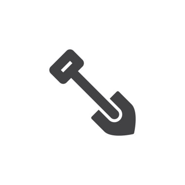 Bahçe küreği vektör simgesi