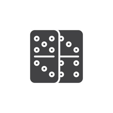 Dominoes oyun vektör simgesi