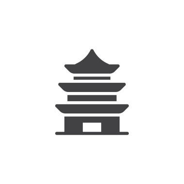 Çin Tapınağı vektör simgesi