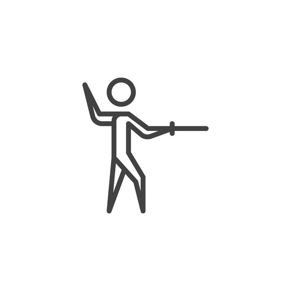Ref-man line icon — стоковый вектор