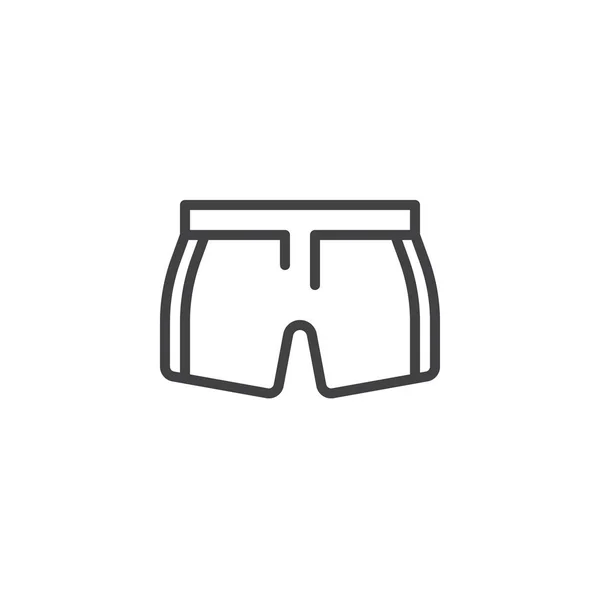 Sport shorts lijn pictogram — Stockvector