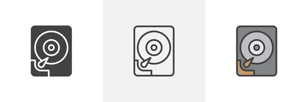 Icono del disco duro — Vector de stock