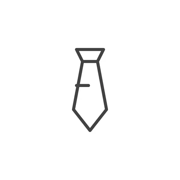 Значок линии галстука — стоковый вектор
