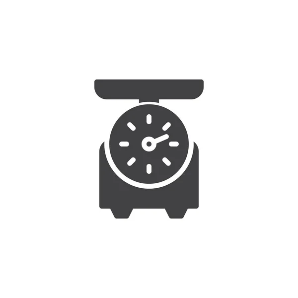 Kitchen scale vector icon — Stock Vector