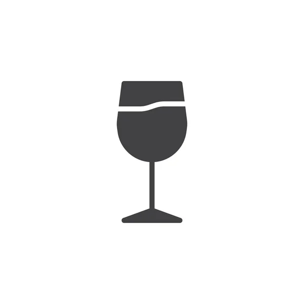 Icona vettoriale bicchiere di vino — Vettoriale Stock
