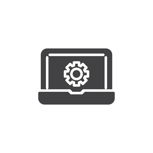 Laptop repair vector icon — Stock Vector