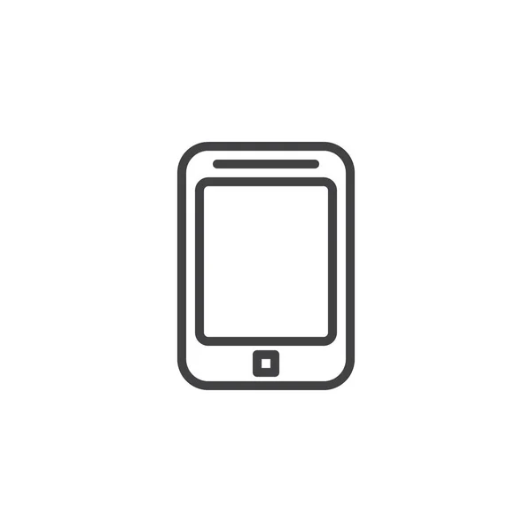 Smartphone, icono de línea telefónica — Vector de stock