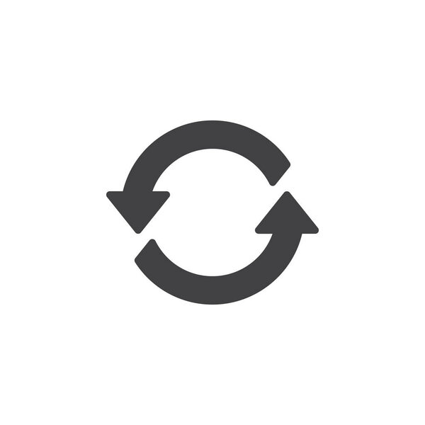 Refresh arrows vector icon