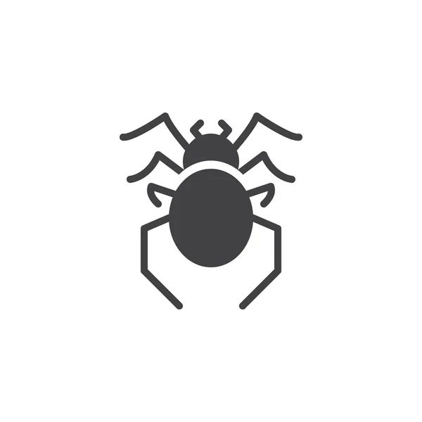 Spider pests vector icon — Stock Vector