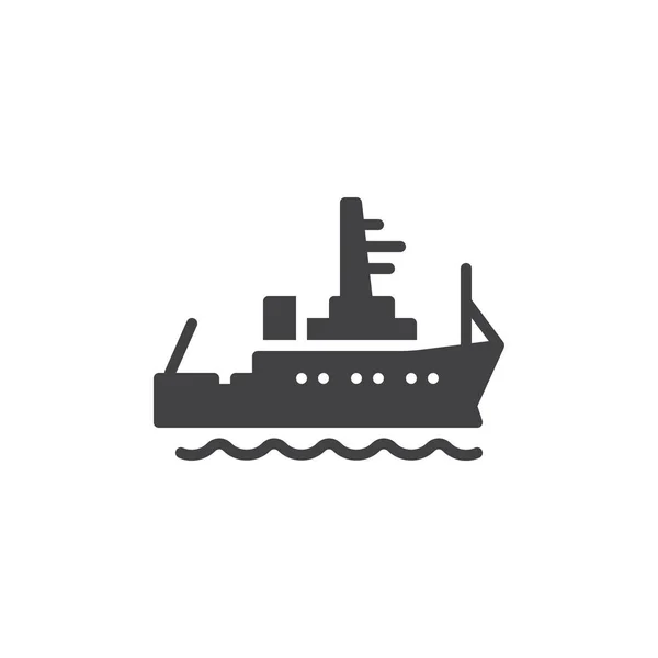 Cargo ship vector icon — Stock Vector