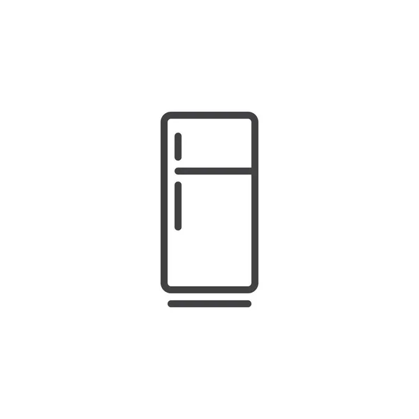 Icône de ligne réfrigérateur — Image vectorielle