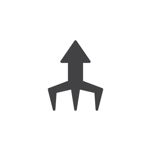 Growing arrow up vector icon — Stock Vector