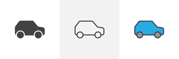 Icona del veicolo auto — Vettoriale Stock