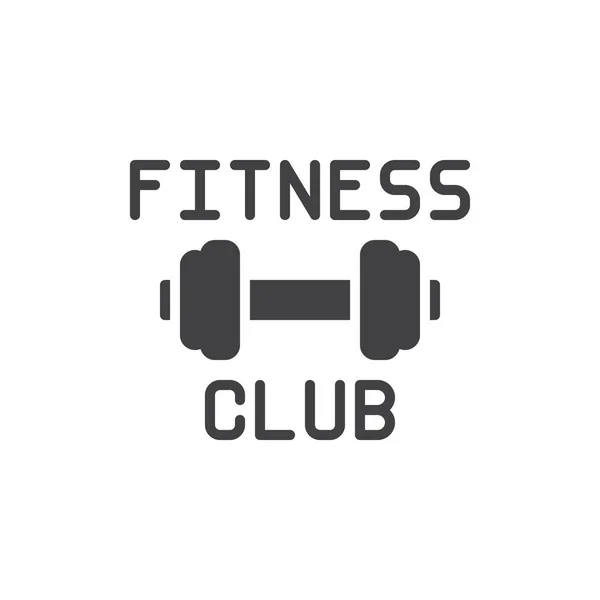 Fitness Club barbell vector icoon — Stockvector