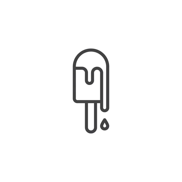 Icona linea bastone gelato — Vettoriale Stock