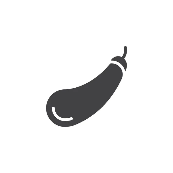 One eggplant vector icon — Stock Vector